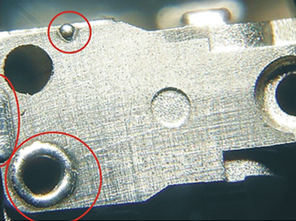 <a href='http://www.heatzipper.com/product/3.htm' class='text_a'>模具激光焊機</a>修復(fù)模具效果